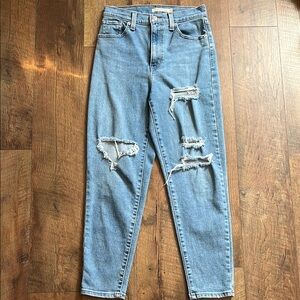 Distressed Blue Women's Jeans